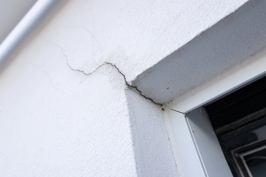 A Structural Crack on A Properties Wall Highlighting The Need For A Specific Defect Survey